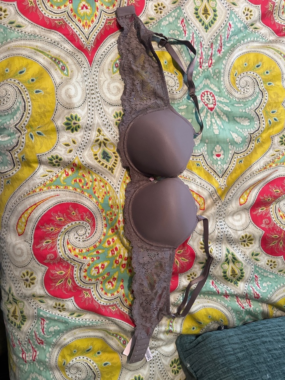 Victoria's Secret purple Lace-Trim Padded Bra